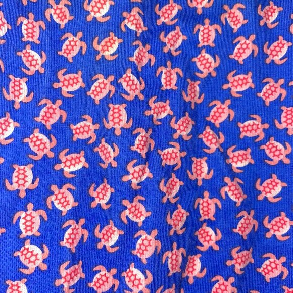 ToobyDoo Girls Blue Pink Turtle Print Romper Adjustable Straps Drawstring Waist - Picture 2 of 6